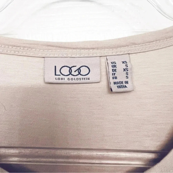 LOGO Lori‎ Goldstein Tunic Top With Ruffled Hem - Picture 4 of 4